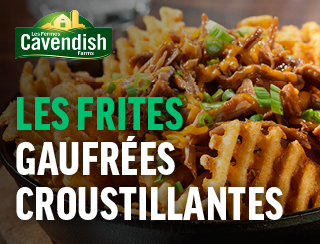 Les frites gaufrées croustillantes